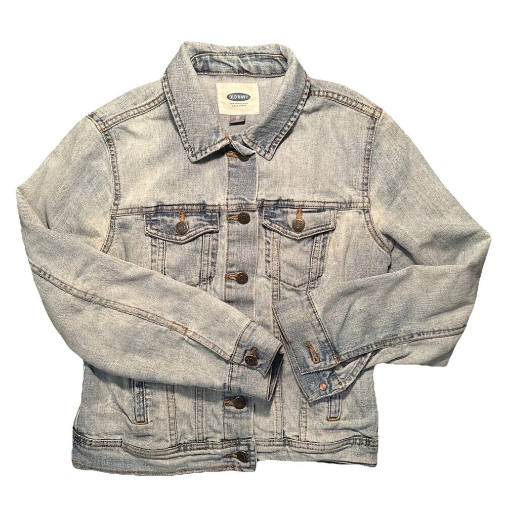 Old Navy Womens Jean Jacket Light Blue X-Small